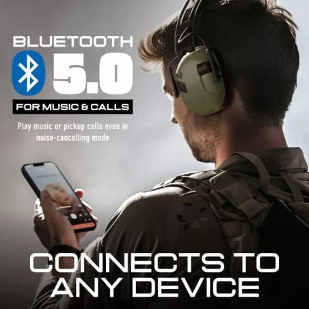 EARMOR Aktywne ochronniki słuchu z bluetooth M300T Black