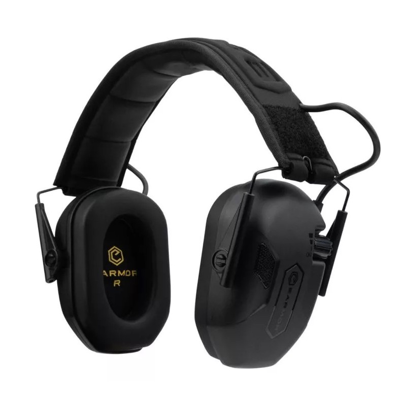 EARMOR Aktywne ochronniki słuchu M300A Black