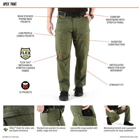 Spodnie 5.11® APEX Ranger Green