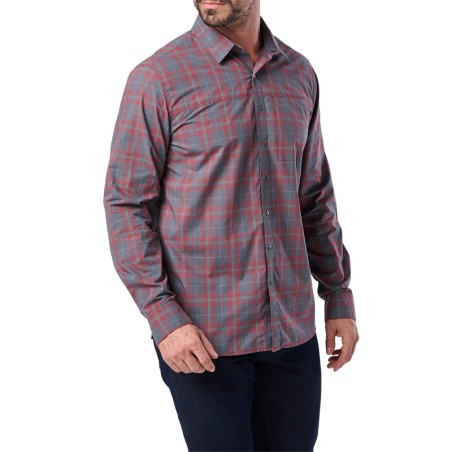 Koszula 5.11 Igor Plaid Long Sleeve Shirt RED BRBN