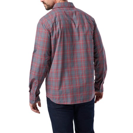 Koszula 5.11 Igor Plaid Long Sleeve Shirt RED BRBN