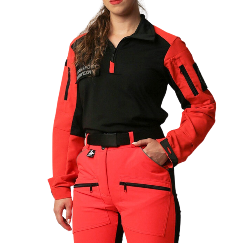 Bluza COMBAT SHIRT HV Red Wild Pro Damska