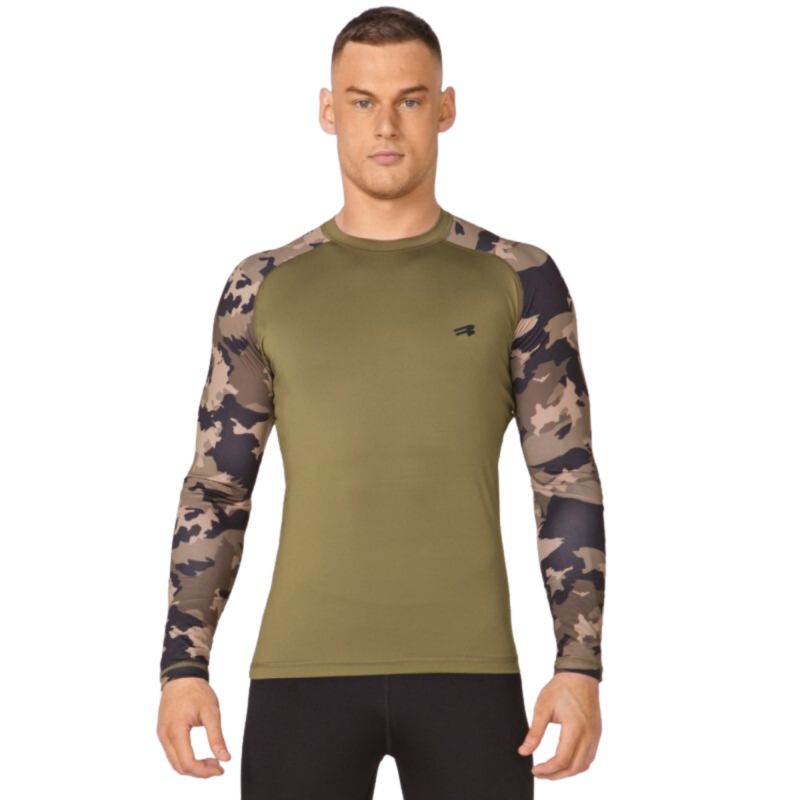 Koszulka termoaktywna Rough Radical FURIOUS ARMY LS Khaki Moro