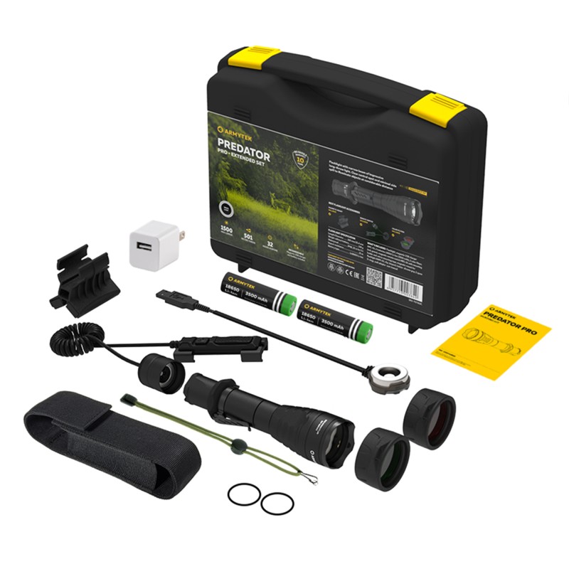 Armytek Predator Pro Magnet USB Extended Set (white light)