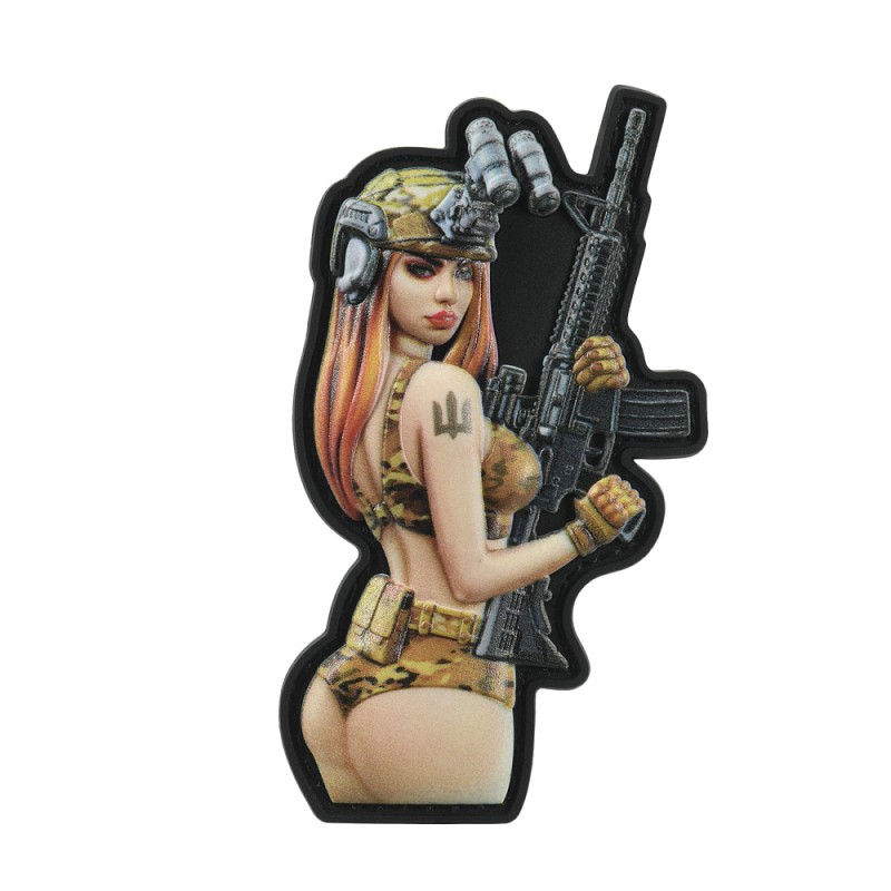 Naszywka Tactical Girl 8 Trojzab PVC - M-Tac