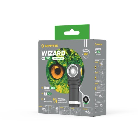 Latarka Armytek Wizard C2 WG Magnet USB (białe światło)