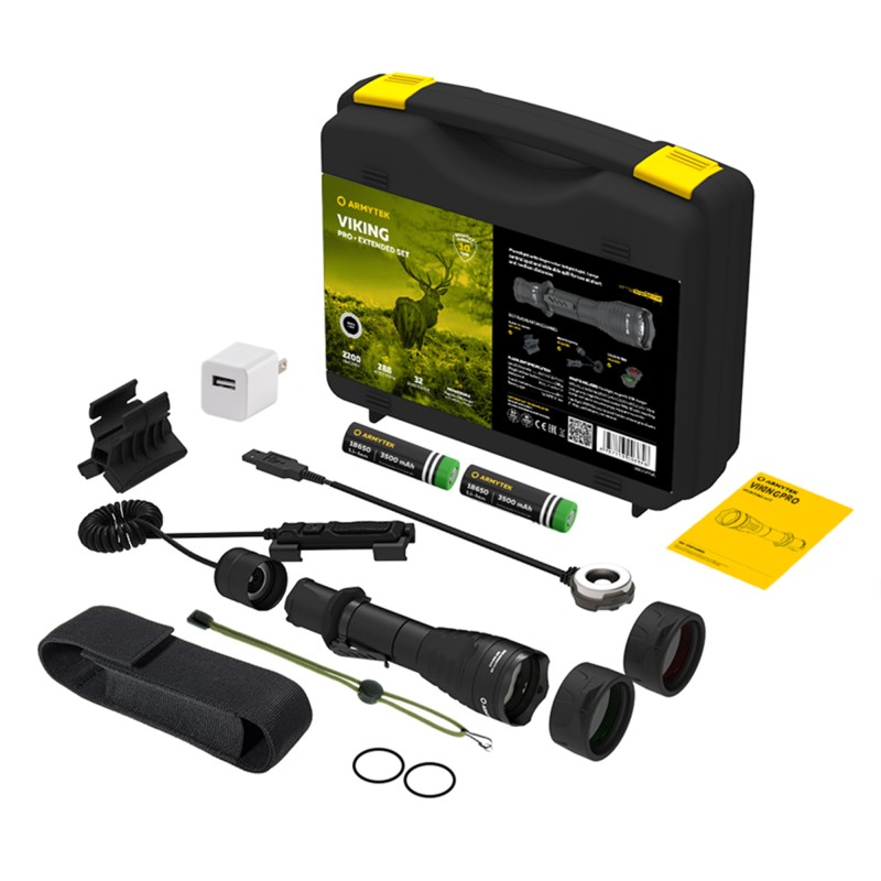 Zestaw Armytek Viking Pro Magnet USB Extended Set (białe światło)