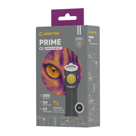Latarka Armytek Prime C2 Magnet USB (białe światło)
