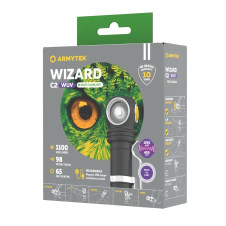 Latarka Armytek Wizard C2 WUV Magnet USB (białe światło)