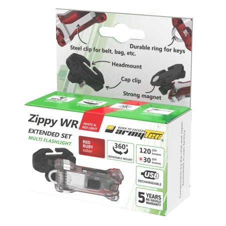 Armytek Zippy WR Extended Set Red