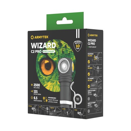 Armytek Wizard C2 Pro Magnet USB+18650 White