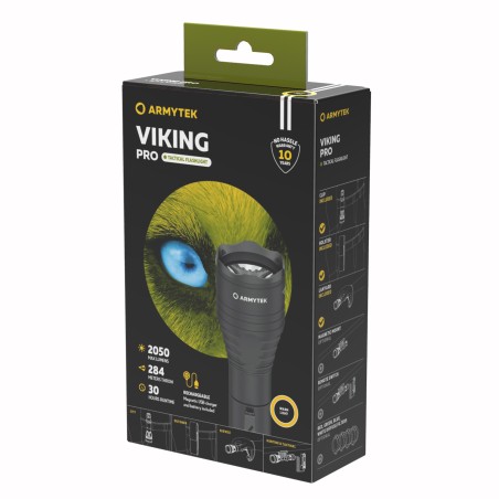 Latarka Armytek Viking Pro Magnet USB (ciepłe światło)