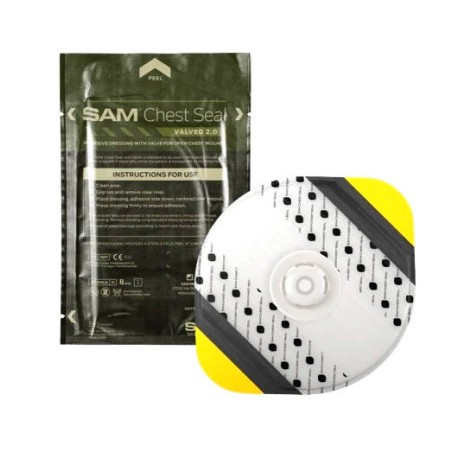 Opatrunek wentylowy SAM Chest Seal Valved 2.0