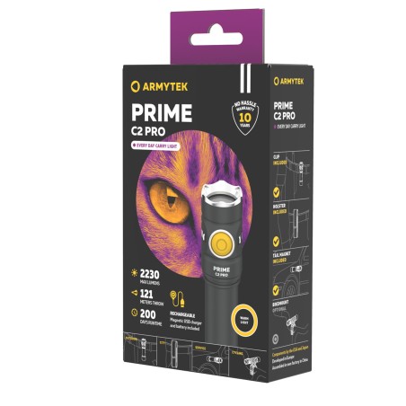 Latarka Armytek Prime C2 Pro Magnet USB (ciepłe światło)