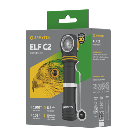 Armytek Elf C2 Micro USB+18650 White