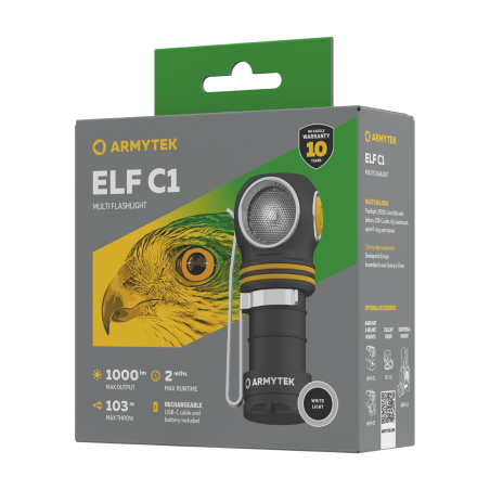 Armytek Elf C1 Micro USB+18350 White