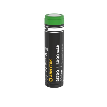 Armytek 21700 Li-Ion 5000 mAh battery Without PCB