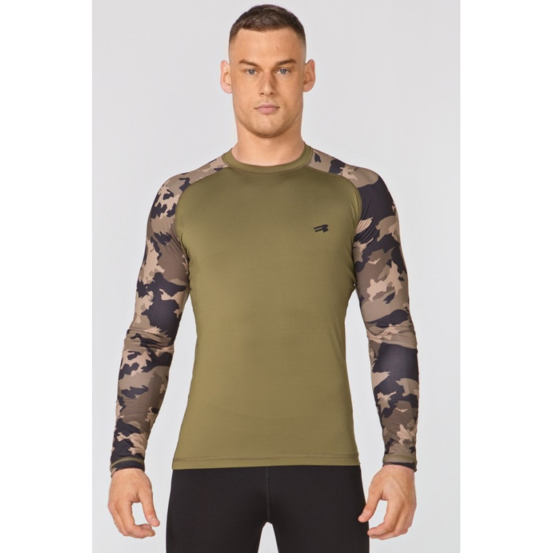 Koszulka termoaktywna Rough Radical FURIOUS ARMY LS Khaki Moro