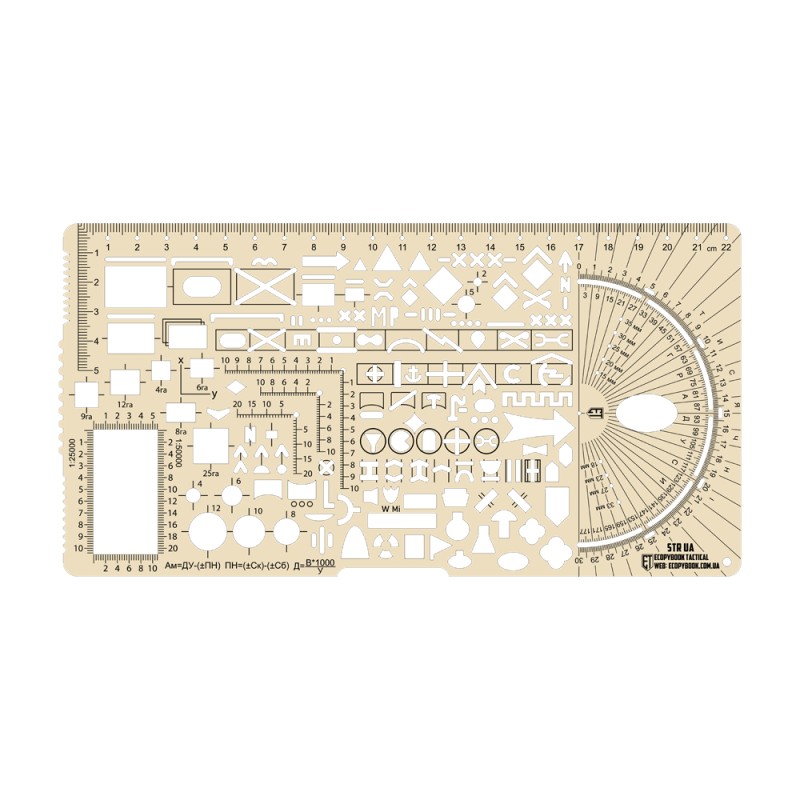 Ecopybook small Tactical ruler Protractor NATO - M-Tac