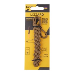 Brelok z podpałką EDCX Lizzard Coyote Brown 2