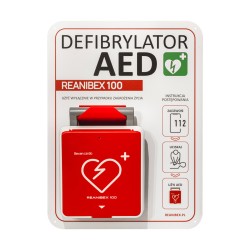 Tablica ścienna do defibrylatora AED Reanibex 100 2