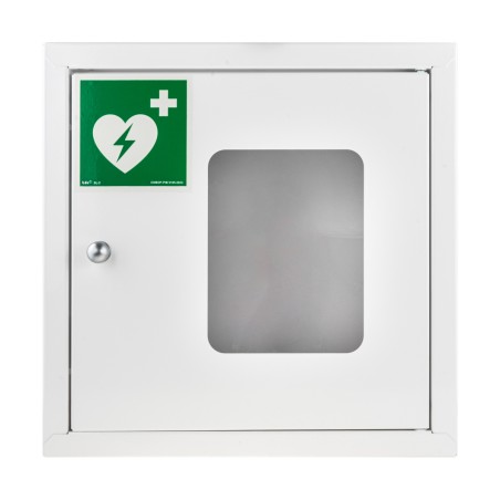 Szafka wewnętrzna, metalowa na defibrylator AED (magnes)