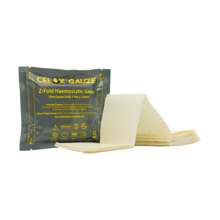 Opatrunek hemostatyczny Celox Gauze Z-Fold
