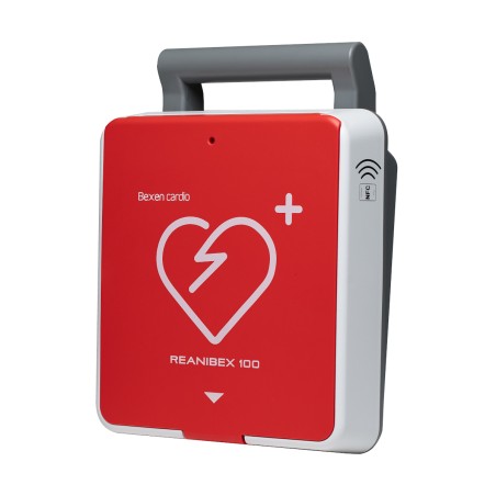Defibrylator AED Reanibex 100, wersja półautomatyczna