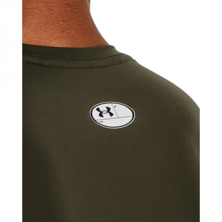 Koszulka treningowa Under Armour Armour Comp SS - khaki