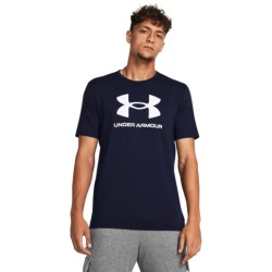 Koszulka UNDER ARMOUR Sportstyle Logo Academy/White