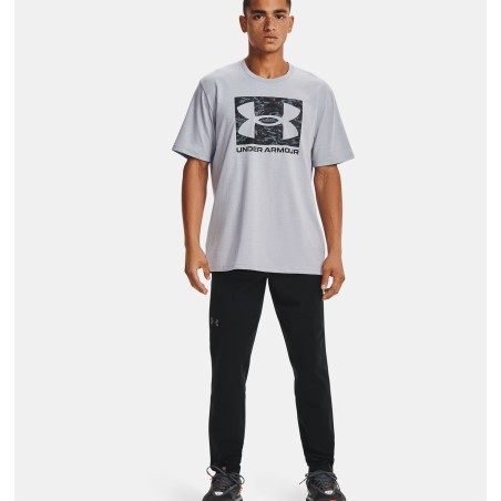 Męska koszulka z krótkim rękawem UA ABC Camo Boxed Logo Mod Gray Light Heather/Black