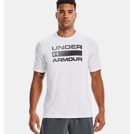 Męska koszulka z krótkim rękawem Under Armour Team Issue WordmarkWhite/Elemental