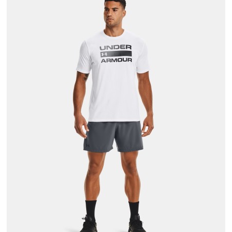 Męska koszulka z krótkim rękawem Under Armour Team Issue WordmarkWhite/Elemental