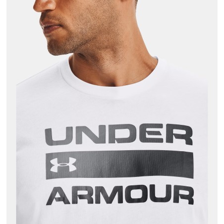 Męska koszulka z krótkim rękawem Under Armour Team Issue WordmarkWhite/Elemental