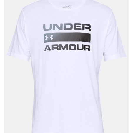Męska koszulka z krótkim rękawem Under Armour Team Issue WordmarkWhite/Elemental