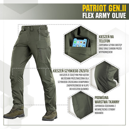 M-Tac Spodnie taktyczne Patriot Gen II Flex 