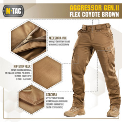 M-Tac Spodnie taktyczne Aggressor Gen.II Flex  2