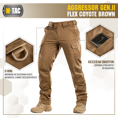 M-Tac Spodnie taktyczne Aggressor Gen.II Flex 