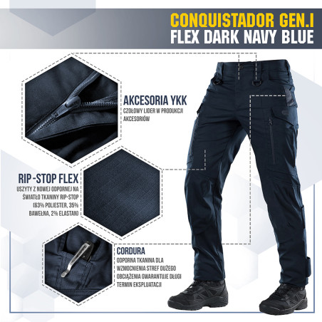 Spodnie taktyczne Conquistador Gen. I Flex 