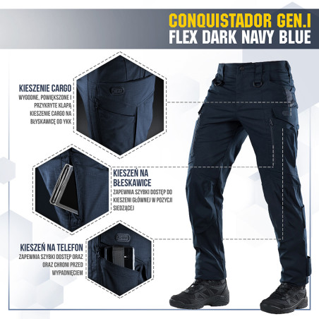 Spodnie taktyczne Conquistador Gen. I Flex 