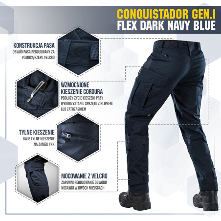 Spodnie taktyczne Conquistador Gen. I Flex 