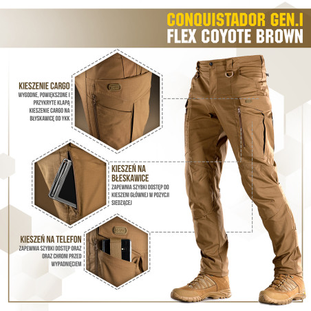 Spodnie taktyczne Conquistador Gen. I Flex 