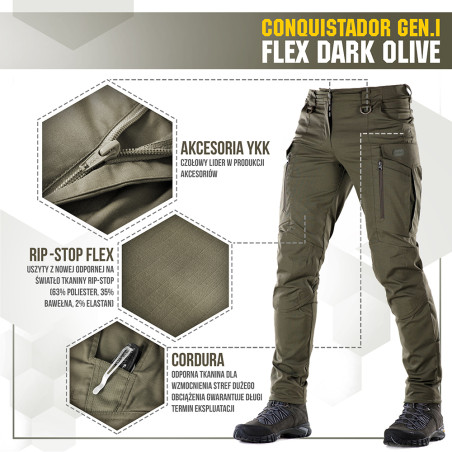 M-Tac Spodnie taktyczne Conquistador Gen. I Flex 
