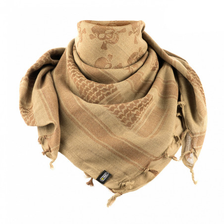 Chusta Męska Ochronna Shemagh Pirate Skull Coyote Brown 