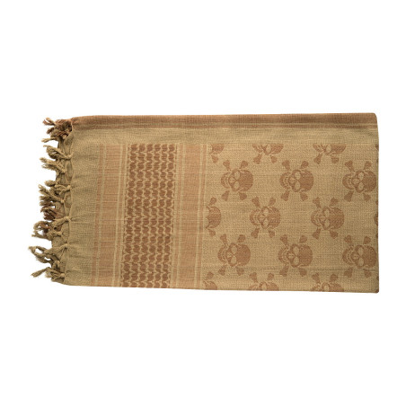 Chusta Męska Ochronna Shemagh Pirate Skull Coyote Brown 