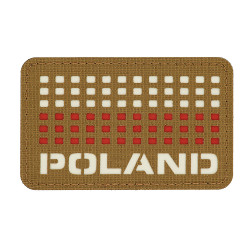 M-Tac naszywka Poland (z flagą) 50x80 Laser Cut 