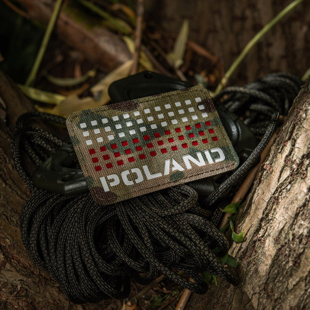M-Tac naszywka Poland (z flagą) 50x80 Laser Cut 