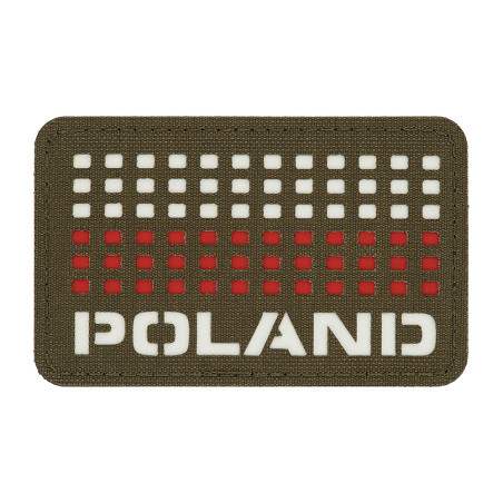 M-Tac naszywka Poland (z flagą) 50x80 Laser Cut 