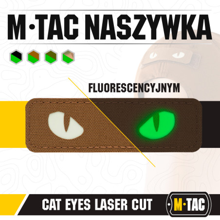 M-Tac naszywka Cat Eyes Laser Cut GID 