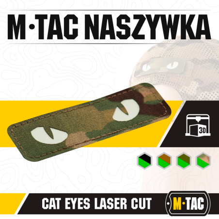 M-Tac naszywka Cat Eyes Laser Cut GID 